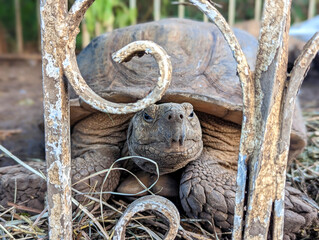 Giant tortoise found at the zoo