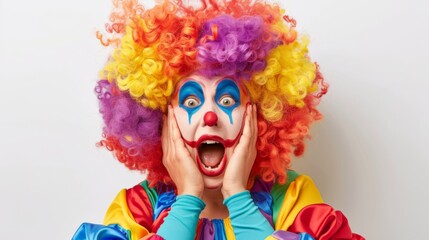Clown with Colorful Expression