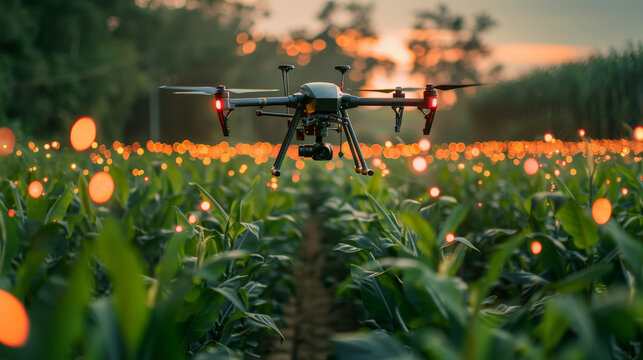 Drone AI technology in the fields