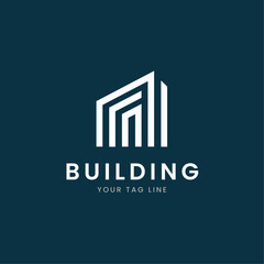 Minimal building logo icon (7)