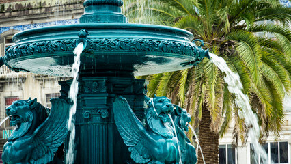 fountain in the city