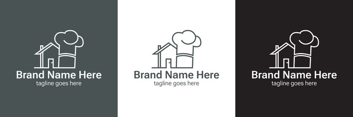 Vector minimal restaurant logo