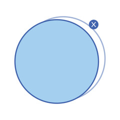 text box circle frame
