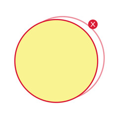 text box circle frame
