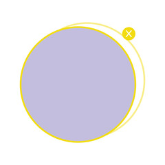text box circle frame
