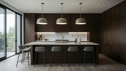 A kitchen, perfectly designed for a modern and simplistic lifestyle.