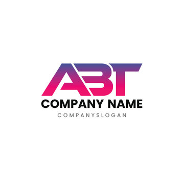 Letter ABT initial logo design  