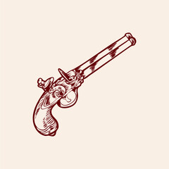 Gun vintage classical all age