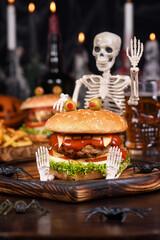  The Monster Burger on a sitting skeleton will definitely lift your spirits and is the perfect...