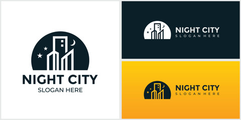 silhouette of City Scene Illustration of Buildings and City