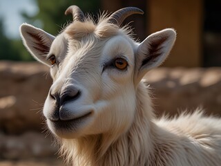 dumbass in Arabian, goat on desert, dumba on desert, Eid Ul Adha, AI-generated Image, JPEG