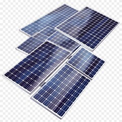 A solar panel is shown in a white background