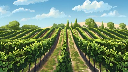 Sustainable Organic Vineyard A D Showcasing EcoFriendly Grape Cultivation