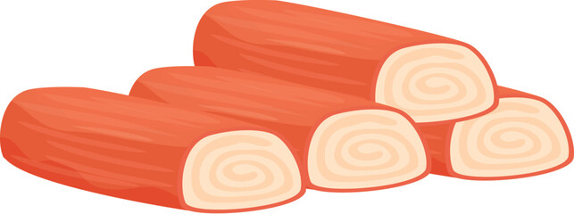 Vector illustration depicting whole and sliced carrots with detailed texture, isolated on a white background