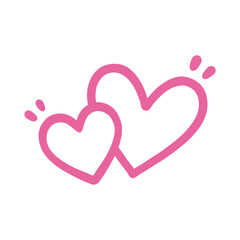 pink heart Love Line Valentine’s Day