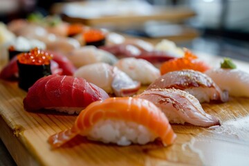 Japanese omakase, freshest cuts of seafood, sourced directly from Japan's renowned fish markets. the prized otoro, fatty tuna belly