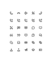 Icon set of Communication Symbols