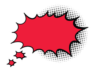 Comics book speech bubbles. Speech balloon or cartoon design element isolated on white background. Vector illustration