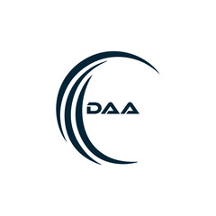 DAA logo. D A A design. White DAA letter. DAA, D A A letter logo design. D A A letter logo design in FIVE, FOUR, THREE, style. letter logo set in one artboard. D A A letter logo vector design.	
