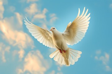 Graceful Soar: A Majestic Bird in the Sky