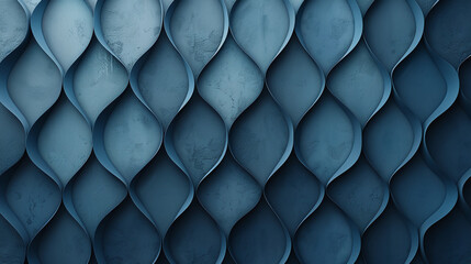 3D abstract background, desaturated blue wavy vertical pattern, paper texture