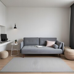 modern living room with sofa