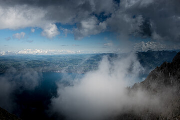 Landscape view of the Swiss Alps, shot in Valais, Switzerland,nature,natural,mighty