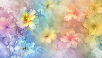 Fototapeta premium Dreamy Pastel Daisy Blossoms