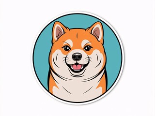 shiba inu dog cartoon