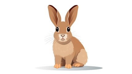 Obraz premium rabbit solitary against a blank white background