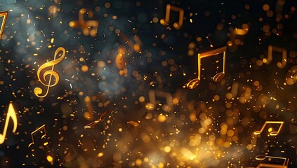 Golden Notes and Glittering Particles