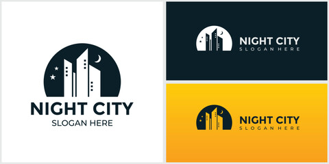 silhouette of City Scene Illustration of Buildings and City