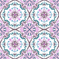 Ikat floral paisley embroidery seamless pattern. Ekat geometric ethnic oriental  traditional.Aztec style abstract vector illustration. Design for texture, fabric, clothing, wrapping, decoration.