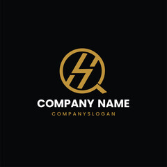 Letter HQ initial logo design 