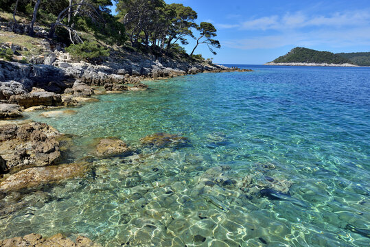 THE ISLAND OF LASTOVO IN THE ADRIATIC SEA IN CROATIA.