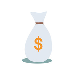 Money bag illustration. business money price icon illustration