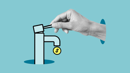 Generate revenue as Business concept. How to Increase Income. Business idea to make money, gain...