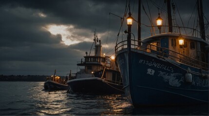 Fototapeta premium Concert postcard for Sailor's Day.