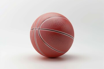 A red basketball with white lines on it - Powered by Adobe