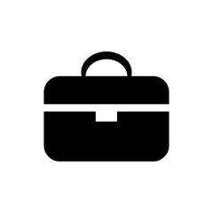 Suitcase icon vector graphic illustration