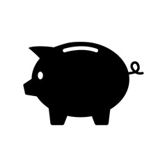 Piggy bank icon vector. piggy money icon