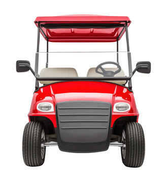 recommend clip art: Red Golf Cart Front View Isolated on Transparent Background
                    