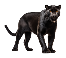 Black Panther Isolated on Transparent Background
