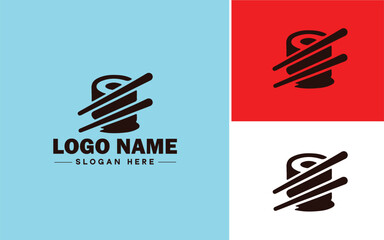 sushi icon Sashimi Maki Nigiri flat logo sign symbol editable vector