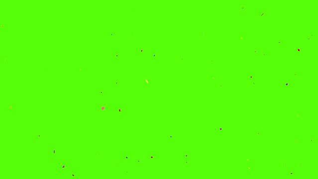 Double Confetti Explosion, Confetti party explosion effect, green screen Double burst confetti, colorful confetti explosions green screen, burst of festive celebration
