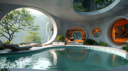Futuristic Resort: Digital Detox Programs with Technology and Relaxation for Wellness