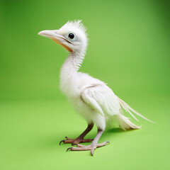 Fototapeta premium Baby Dinosaur Photography in Studio with Chromakey Background