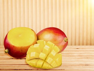 Fresh sweet ripe mango fruit