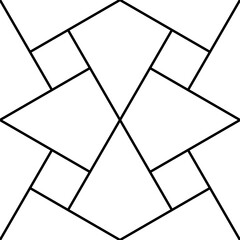 Rhombuses, kites, squares. Tiles motif. Geometric backdrop. Seamless vector. Ethnic ornament. Tribal pattern. Quadrangles background. Folk wallpaper. Digital paper, textile print, abstract