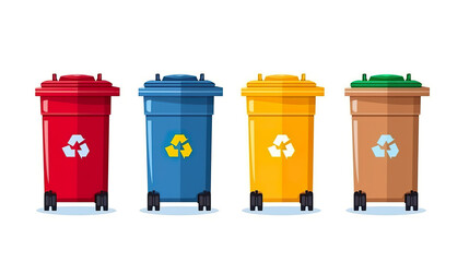 waste container isolated on a background of only white 